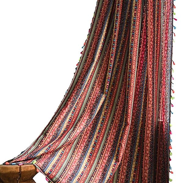 FELIXLEO Gardine Vorhang 200x150cm Böhmische Bunt günstig online kaufen