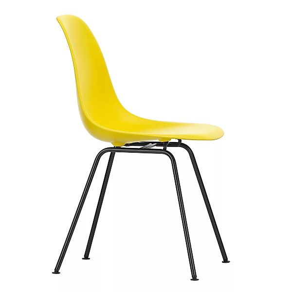Vitra - Eames Plastic Side Chair DSX Gestell schwarz - sunlight/Sitzschale günstig online kaufen
