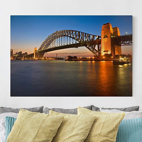 Leinwandbild Architektur & Skyline - Querformat Harbour Brücke in Sydney günstig online kaufen