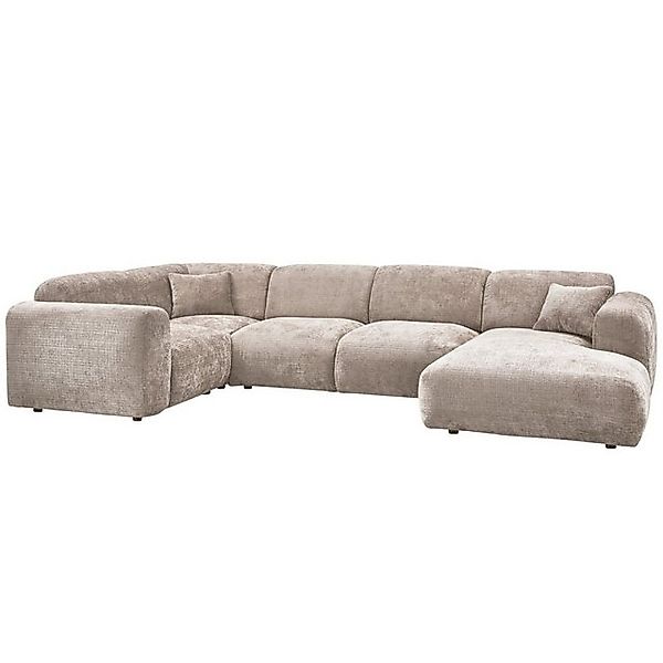 WOOOD Ecksofa Ecksofa Cloud aus Chenille-Stoff Links, Natur günstig online kaufen