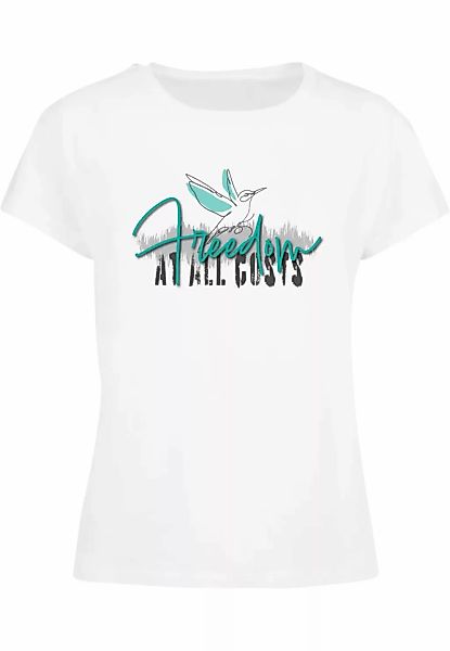 Merchcode T-Shirt "Merchcode Damen Ladies Freedom At All Costs Box Tee" günstig online kaufen