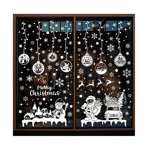 Coonoor Fenstersticker Fensteraufkleber Weihnachten Schneeflocken Weihnacht günstig online kaufen