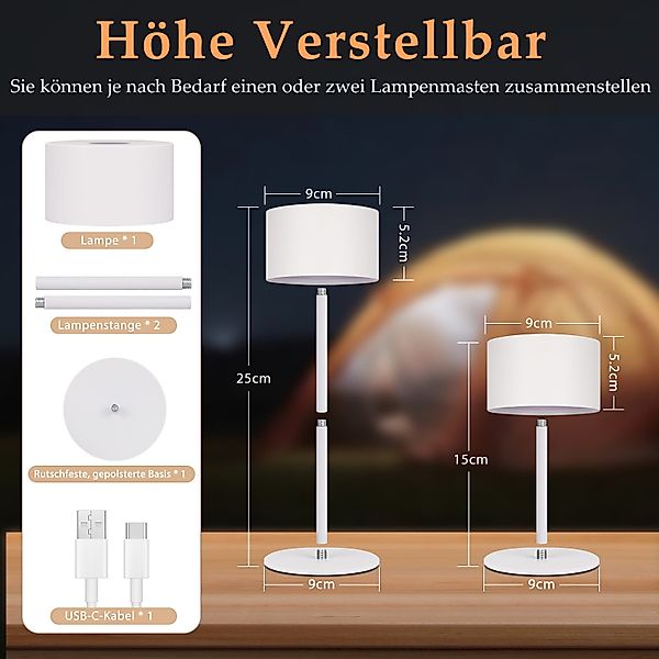ZMH LED Tischleuchte LED Tischlampe Kabellos: günstig online kaufen