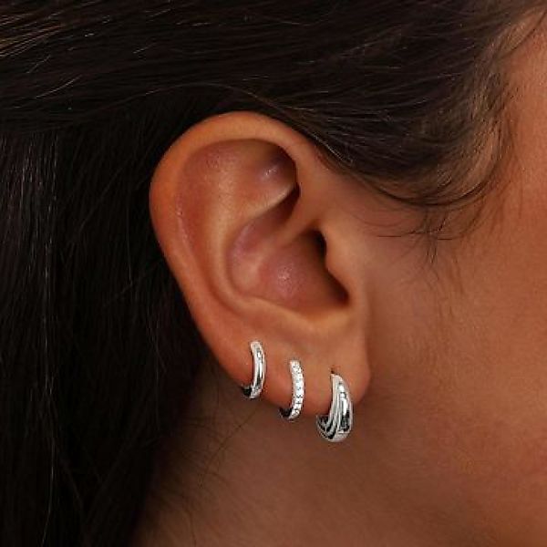 BUMHUM Schmuckset Ohrringe Silberne vergoldete Creolen, günstig online kaufen