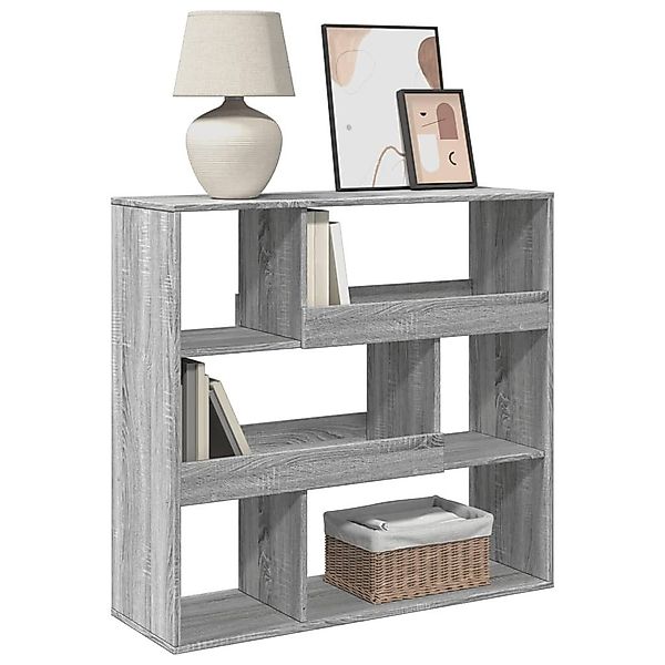 vidaXL Bücherregal Bücherregal/Raumteiler Grau Sonoma 100x33x94,5 günstig online kaufen