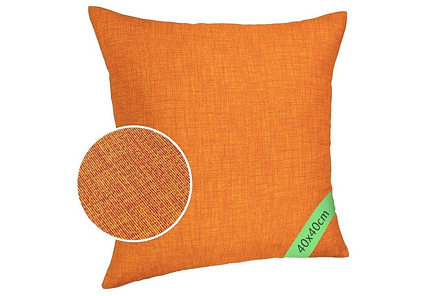 ANRO Dekokissen MrJack Kissenbezug Leinenoptik Deko Kissen Uni, Sofakissen günstig online kaufen