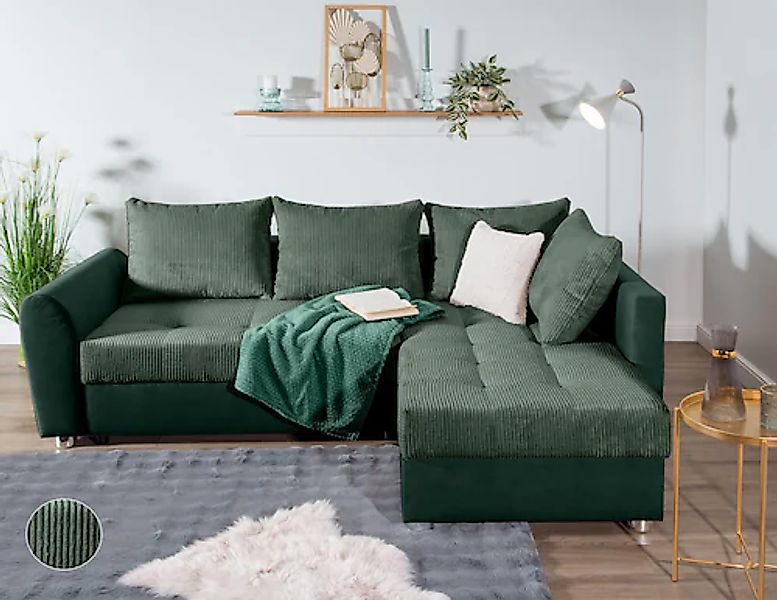 COLLECTION AB Ecksofa »Jana L-Form«, inkl. Bettfunktion,Bettkasten und Bonn günstig online kaufen