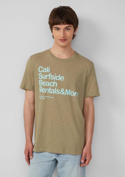 s.Oliver Kurzarmshirt T-Shirt Baumwoll-T-Shirt mit Frontprint günstig online kaufen