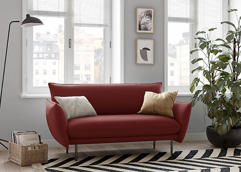 OTTO home 2-Sitzer "Stine" Besonderes Design durch Kissenoptik und Keder, b günstig online kaufen