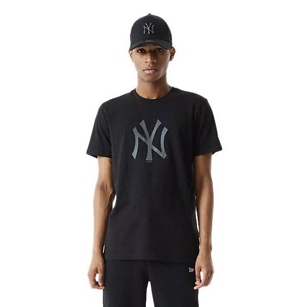 New Era Reflective Print New York Yankees Kurzärmeliges T-shirt S Black günstig online kaufen