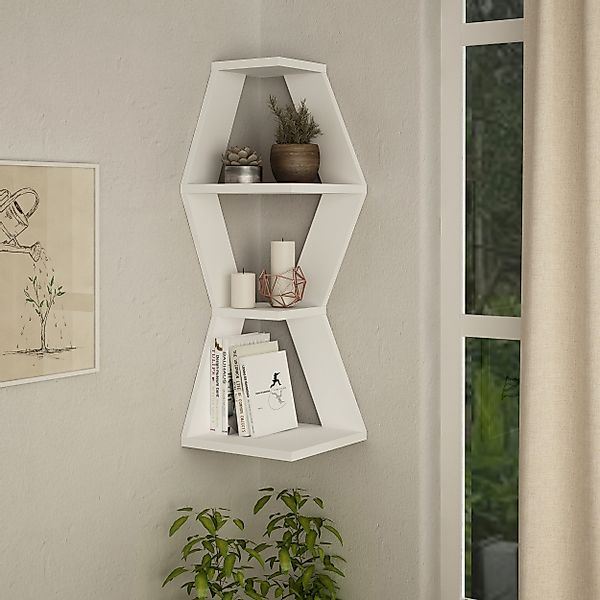 Decortie Eckregal Sablor, Modernes Eck-Wandregal, 30 günstig online kaufen