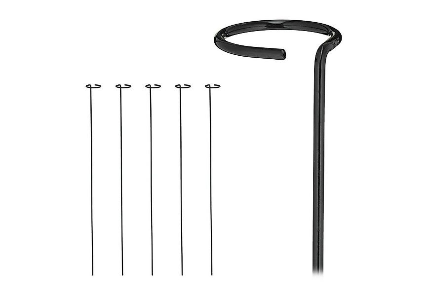 relaxdays Rankhilfe 6er Set Pflanzstäbe aus Metall günstig online kaufen