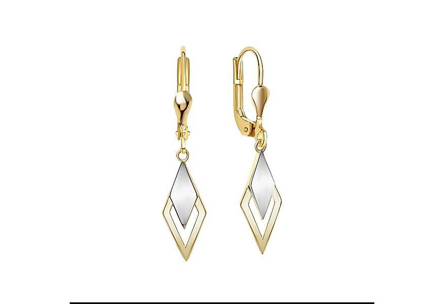 Fascination by Ellen K. Paar Ohrhänger 585/- Gelbgold bicolor glanz günstig online kaufen