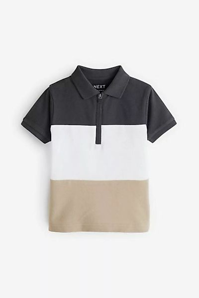 Next Poloshirt Kurzärmliges Polo-Shirt Blockstreifen RV-Kragen (1-tlg) günstig online kaufen