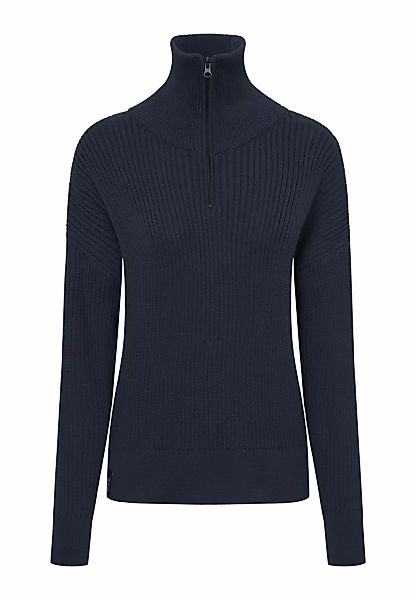 Derbe Strickpullover "Matrosenplünn", Maritim, Nachhaltig, Reißverschluss günstig online kaufen