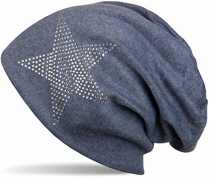 styleBREAKER Beanie "Warme Beanie Mütze mit Strass Stern" 1 Stk. günstig online kaufen