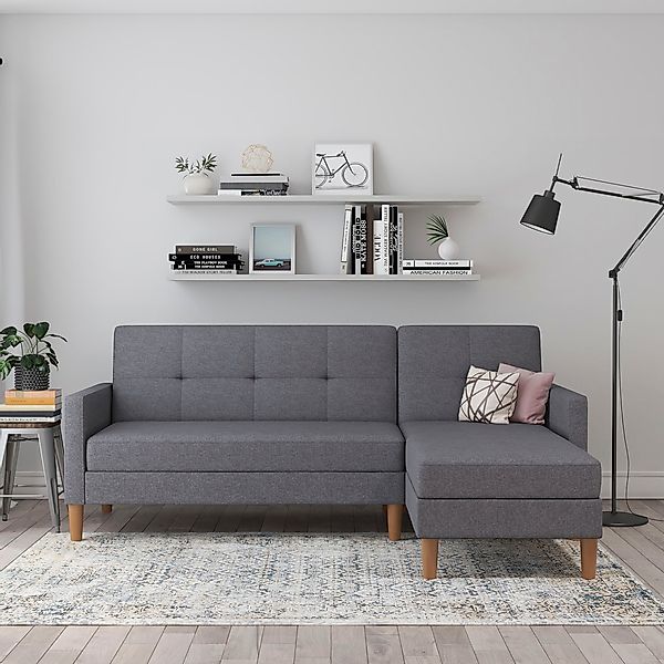 Dorel Home Ecksofa "Lilly, L-Form," mit Bett-Funktion, Recamiere beidseitig günstig online kaufen