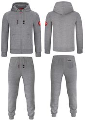 MOOSELINE Jogginganzug Herren Schwarz - rotes günstig online kaufen