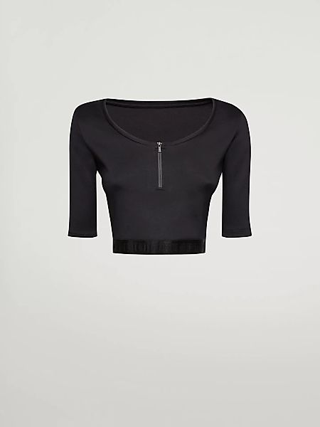 Wolford - Mighty 80s Top Short Sleeves, Frau, black, Größe: M günstig online kaufen