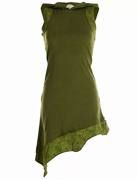 Vishes Sommerkleid Asymmetrisches Elfenkleid mit Zipfelkapuze Hippie, Boho, günstig online kaufen