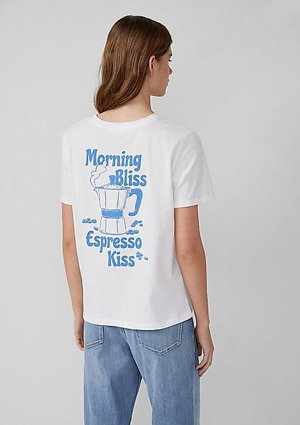 s.Oliver Kurzarmshirt T-Shirt T-Shirt mit Front- und Rückenprint günstig online kaufen