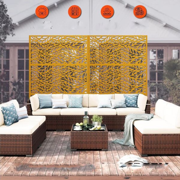 GarveeMore Paravent Metall Privatsphäre Bildschirm im günstig online kaufen