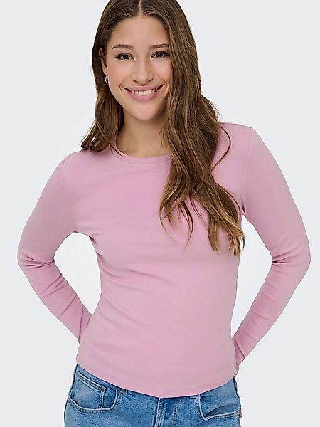 ONLY Langarmshirt ONLRILEY O-NECK L/S TOP JRS günstig online kaufen