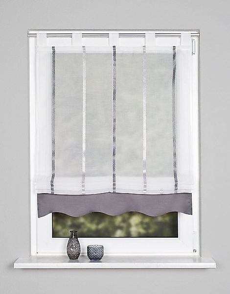 HOME WOHNIDEEN Raffrollo KATHY, mit Schlaufen, freihängend günstig online kaufen