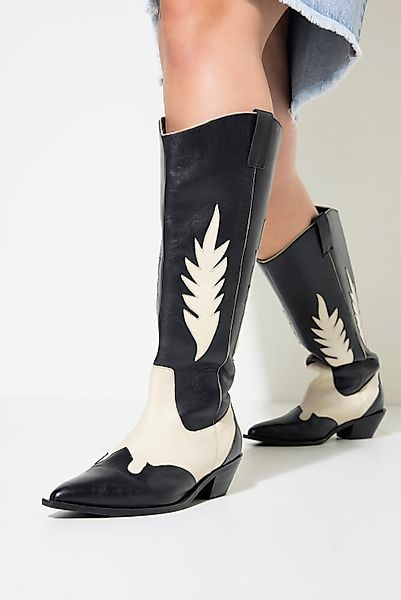 Studio Untold Cowboy-Stiefel echtes Leder Western-Look günstig online kaufen