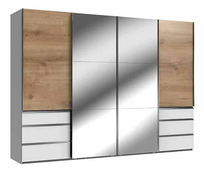 Schwebetürenschrank 4trg mit 2 Spiegel inkl. Syncro-Technik LEVEL36 A von W günstig online kaufen