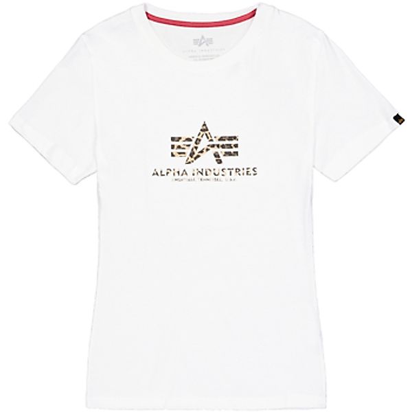 Alpha Industries  T-Shirt Basic T-Shirt BL Mirror Leo W - white günstig online kaufen