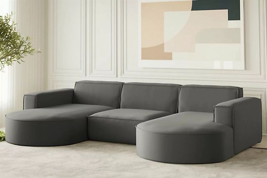 Fun Möbel Wohnlandschaft U-Form Sofa PALMA, frei im Raum stellbar, Rundumbe günstig online kaufen