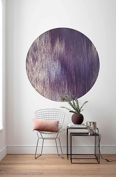 Sanders & Sanders Selbstklebende Runde Tapete Künstlerisch Lila Ø 125 cm 61 günstig online kaufen