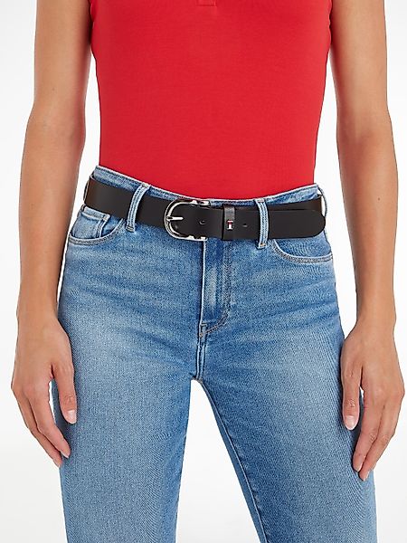 Tommy Hilfiger Ledergürtel mit dezenter Logo-Schlaufe günstig online kaufen