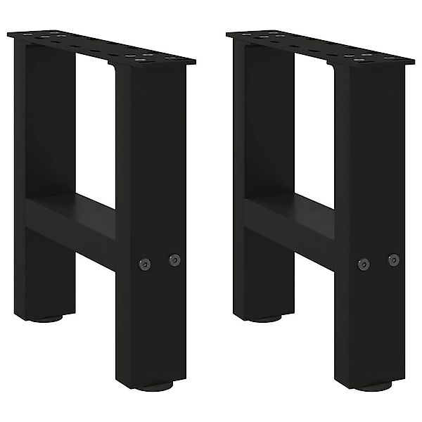 vidaXL Tischbein Couchtischbeine Schwarz 2 Stk. günstig online kaufen