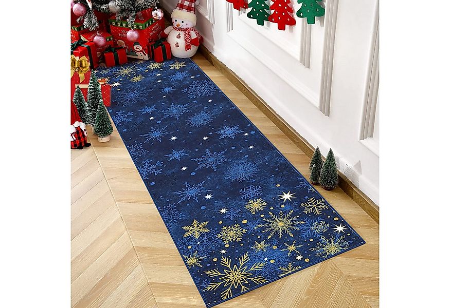 GarveeMore Teppich Weihnachten Waschbar Weihnachtsparty Innen Decor Kurzflo günstig online kaufen
