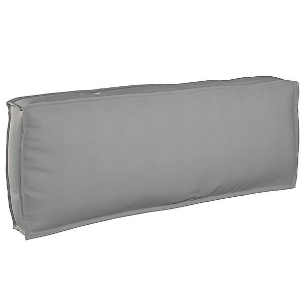 vidaXL Sitzauflage Paletten-Rückenkissen Grau 120x40x12 cm günstig online kaufen