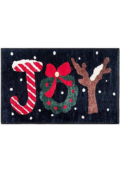 Mazovia Designteppich Weihnachten Teppichmatte für Küche, günstig online kaufen