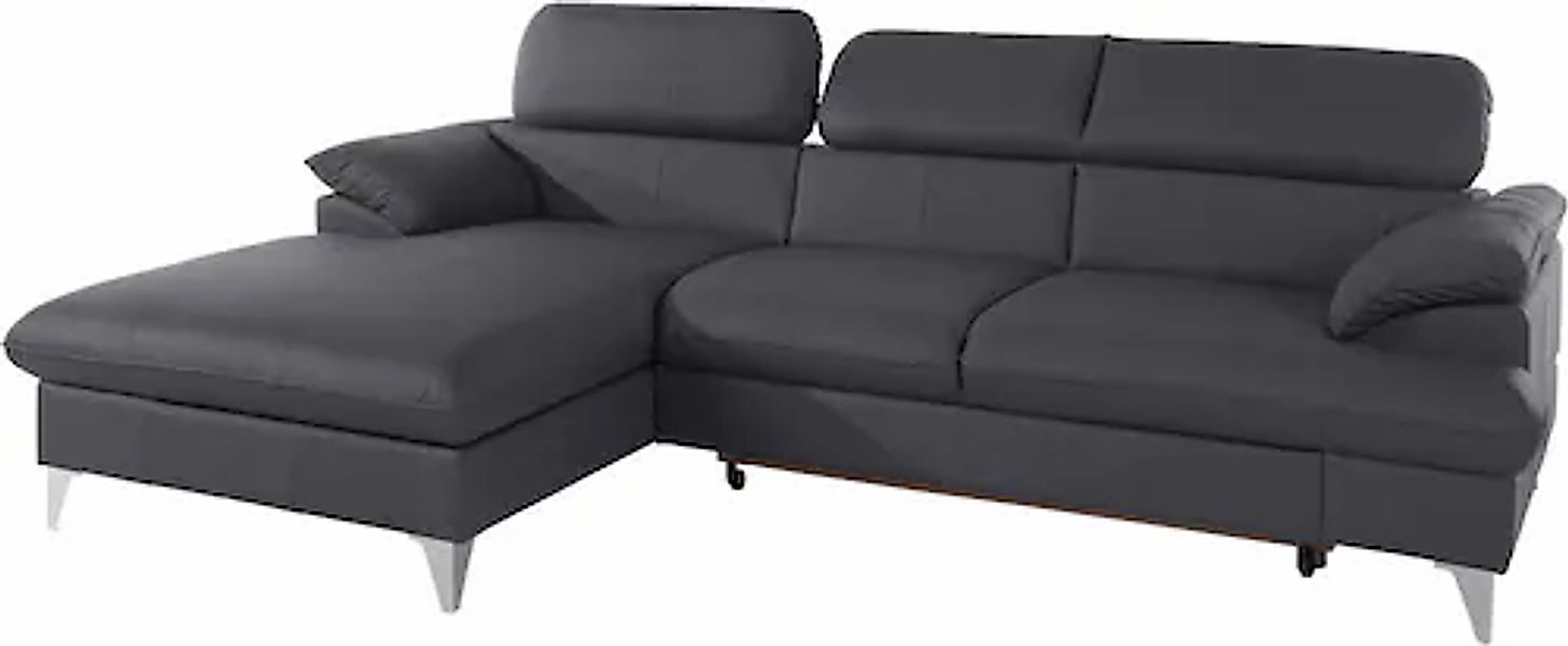 COTTA Ecksofa "Caluso L-Form" mit Kopfteilverstellung, wahlweise mit Bettfu günstig online kaufen