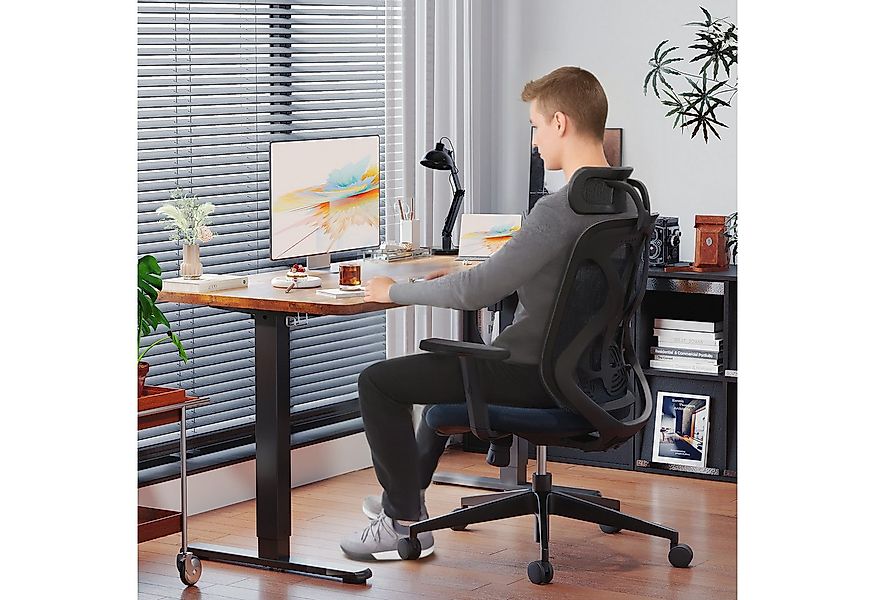 HOMALL Schreibtisch Schreibtisch Höhenverstellbarer mit Gedächtnis und Sitz günstig online kaufen