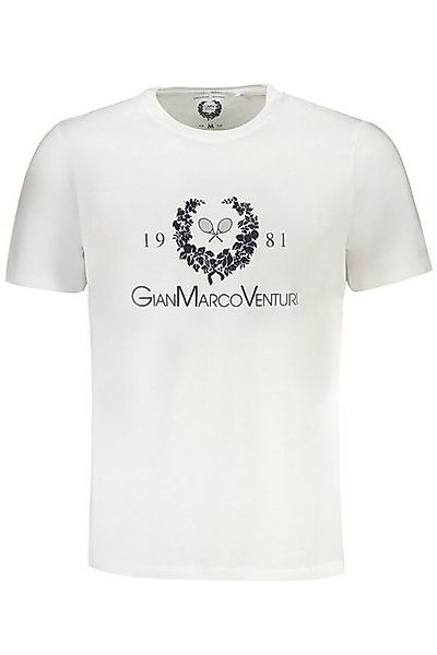 GIAN MARCO VENTURI T-Shirt Herren Weißes Kurzarm T-Shirt mit Rundhals & günstig online kaufen