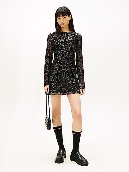 Tommy Jeans Minikleid TJW METALLIC AOP MINI LS DRESS günstig online kaufen