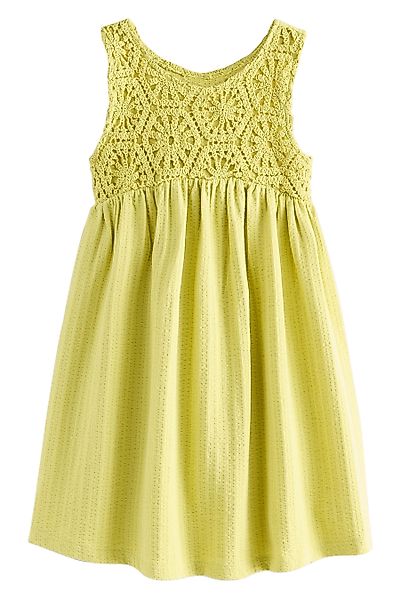 Next Jerseykleid Kleid mit Häkelfront aus günstig online kaufen