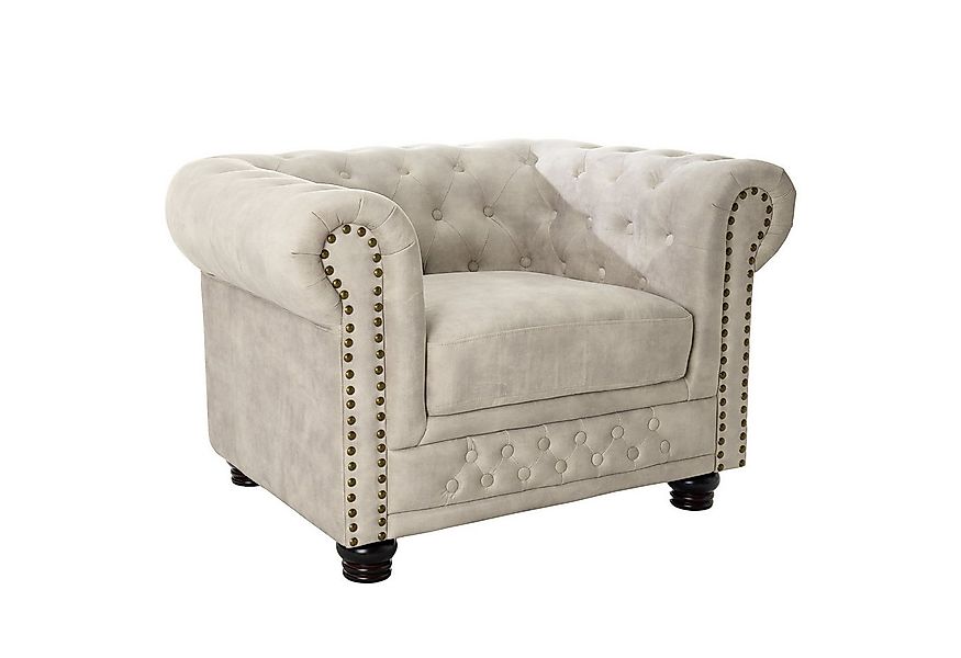 riess-ambiente Sessel CHESTERFIELD 110cm champagner (Einzelartikel, 1-St), günstig online kaufen