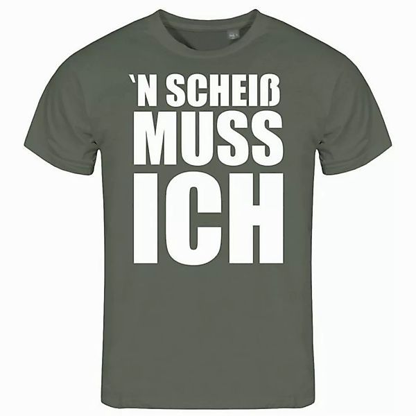 deinshirt Print-Shirt Herren T-Shirt N Scheiß muss ich Funshirt mit Motiv günstig online kaufen