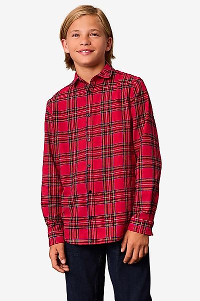 Next Langarmhemd Langärmeliges Karokleid 100 % Baumwolle, günstig online kaufen