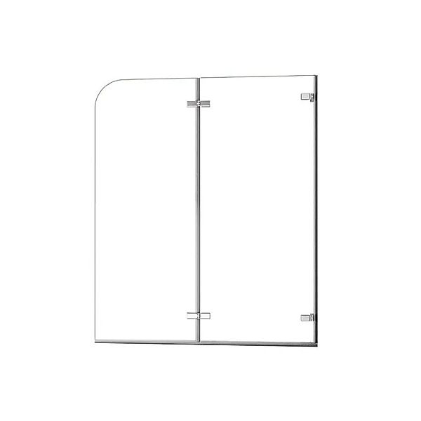 Duschparadies 110x140cm Badewanneaufsatz Faltwand mit Scharnier Drehen 180° günstig online kaufen