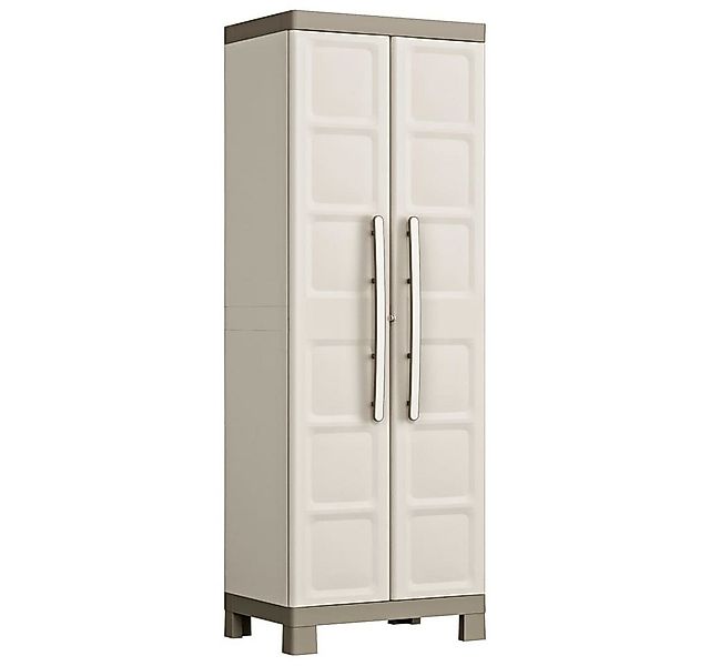 Keter Fächerschrank Lagerschrank mit Einlegeböden Excellence Beige und Taup günstig online kaufen