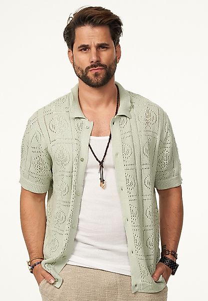 SOULSTAR Poloshirt im Crochet Vintage Summer-Look günstig online kaufen
