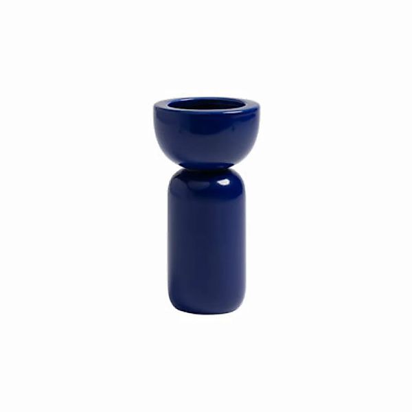 Vase Stack keramik blau / Ø 8 x H 15,5 cm - & klevering - Blau günstig online kaufen